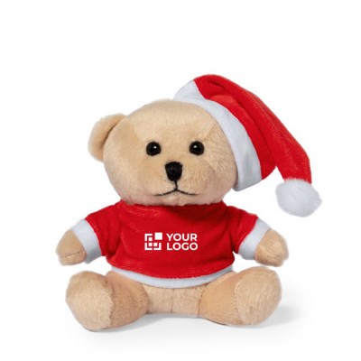 Teddybär mit Weihnachtsmütze und Hemd bedrucken