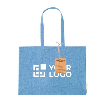 Tasche aus recycelter Baumwolle mit langen Henkeln, 220 g/m2