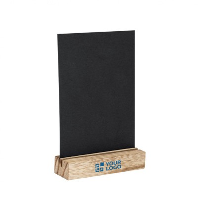 Doppelseitige Schieferplatte zum Beschreiben mit Holzsockel
