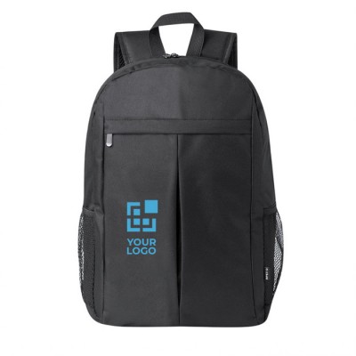 Laptop-Rucksack aus RPET mit seitlichen Netztaschen, 15