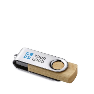 Bedruckte USB-Sticks aus Holz  Ansicht mit Druckbereich