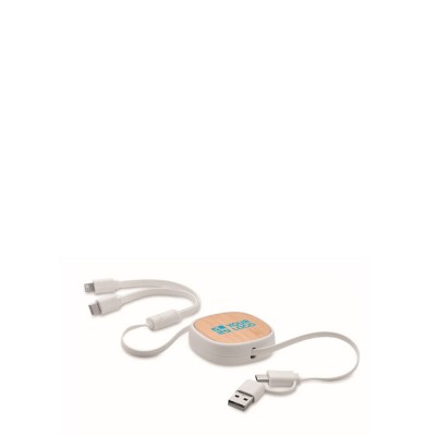 Einziehbares Multi-USB-Ladekabel, 90 cm