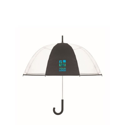 Transparenter Regenschirm mit 1 Panel und Gummigriff, 23