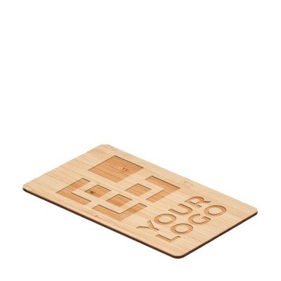Bedruckte RFID-Bambus-Kartenhalter