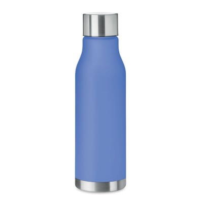 Flasche mit Logo und Gummibeschichtung Farbe köngisblau