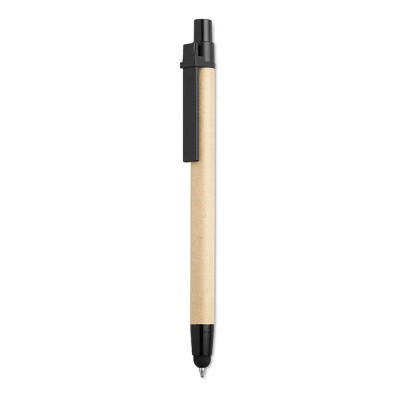 Merchandising-Kugelschreiber aus Karton Farbe schwarz