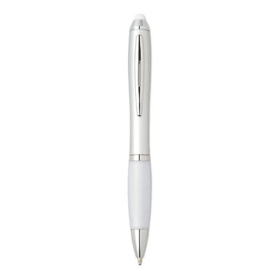 Kugelschreiber mit Touchpen in verschiedenen Farben Farbe weiß