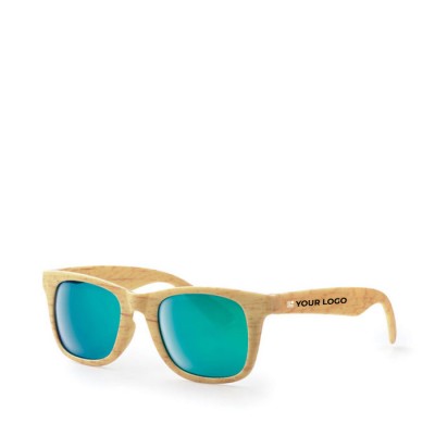 Werbeartikel Sonnenbrille mit Holzeffekt