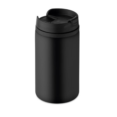 Thermotasse aus Stahl Werbegeschenk Farbe schwarz