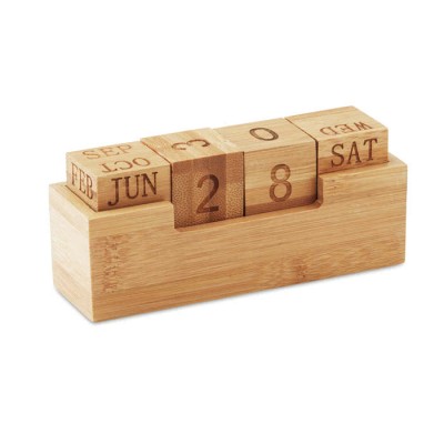 Holzkalender für den Schreibtisch