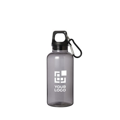 Transparente Flasche aus recyceltem Kunststoff, 400 ml