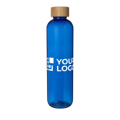 Transparente Flasche aus recyceltem Kunststoff, 1 L