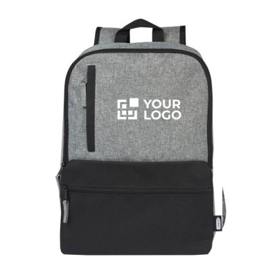 Notebook-Rucksack mit Polsterung für Mitarbeiter Ansicht mit Druckbereich