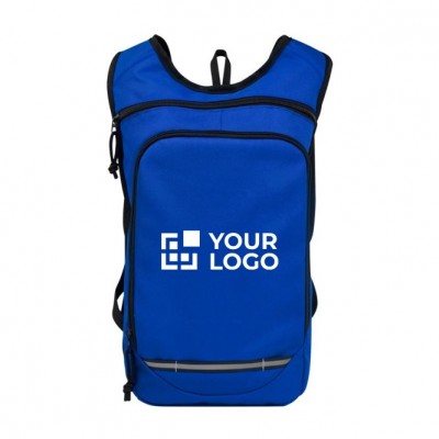 Rucksack ist aus 100% GRS recyceltem und wasserabweisendem Stoff, mit Logo bedrucken