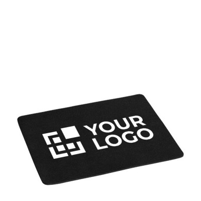Mauspad mit Logo im Siebdruckverfahren Farbe schwarz