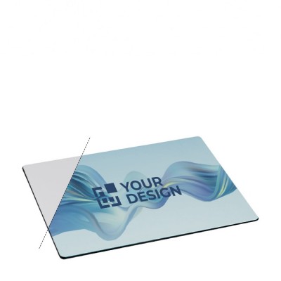 Mousepads aus recyceltem Kunststoff als Werbeartikel Ansicht mit Druckbereich