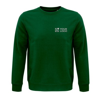 Sweatshirt mit Logo nachhaltig 280 g/m2 Ansicht mit Druckbereich
