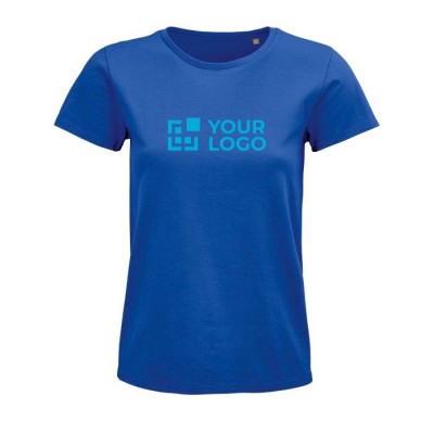 Damen-T-Shirt aus Bio-Baumwolle 175 g/m2 Ansicht mit Druckbereich
