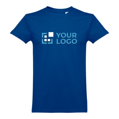 T-Shirts mit Logo, Baumwolle 190 g/m2 Ansicht mit Druckbereich