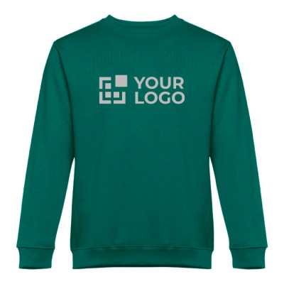 Sweatshirt Polyester und Baumwolle 300 g/m2 Ansicht mit Druckbereich