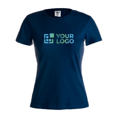 Damen-T-Shirts mit Logo, Baumwolle 150 g/m2