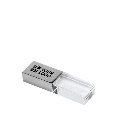 USB-Sticks mit LED und elegantem Finish Ansicht mit Druckbereich