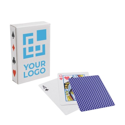 Pokerkarten mit Logo Farbe blau