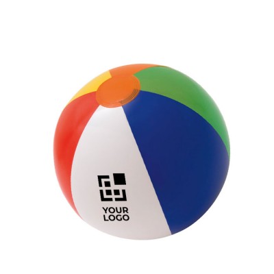 Aufblasbarer mehrfarbiger Wasserball bedrucken