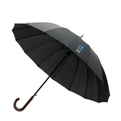 Exklusiver Regenschirm mit 16 Rippen bedrucken