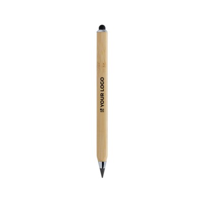 Dreieckiger Bambus-Stift mit Touchpen und unendlicher Tinte