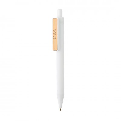 Kugelschreiber mit Bambusclip in verschiedenen Farben