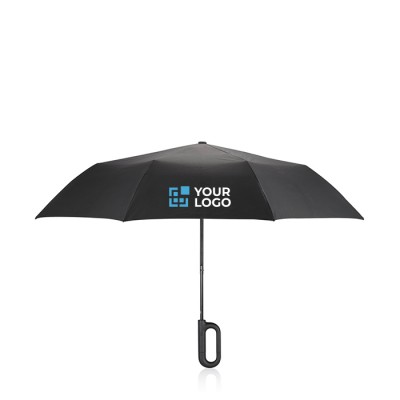 Bedruckter Regenschirm mit originellem Griff 