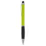 Kugelschreiber mit Drehmechanismus mit Touchpen, blaue Tinte farbe lindgrün dritte Ansicht