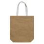 Jutebeutel mit Canvas-Griffen, 340 g/m², 8 kg Tragekraft