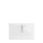Transparentes Plastikschild mit hinterem Clip, 9 x 5,5 cm