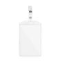 Ausweishalter, ideal zum Befestigen in Tasche, 7,5 x 12 cm
