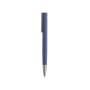 Kuli aus recyceltem Aluminium im Gummifinish, blaue Tinte