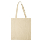 OEKO-TEX-zertifizierte Baumwolltasche mit Falte, 140 g/m2