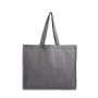 Recycelte Baumwolltasche mit seitlicher Falte, 190 g/m2