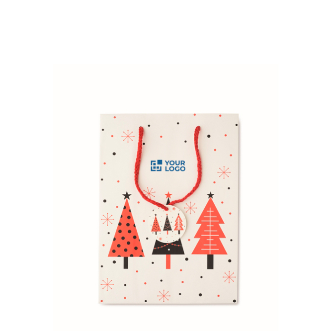 Weihnachts-Geschenktüte Papier mittel