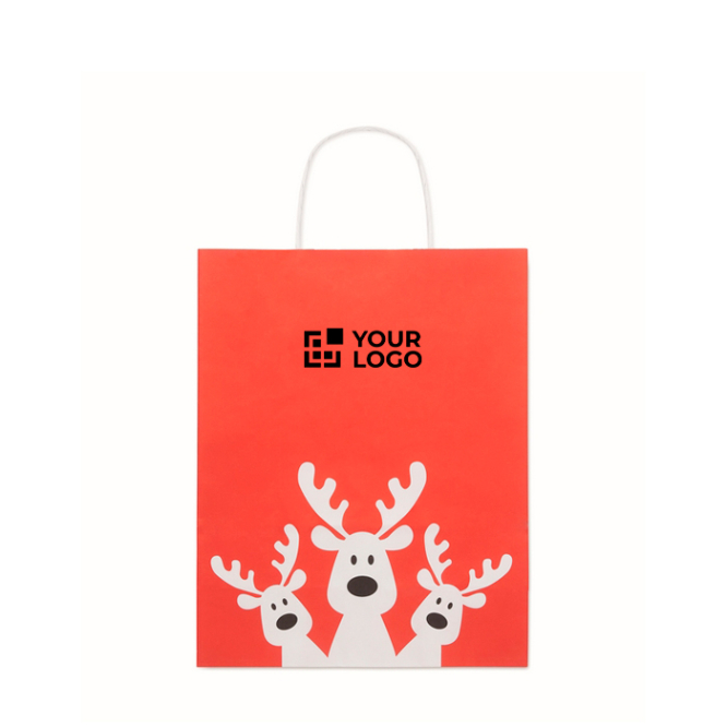 Weihnachts-Geschenktüte Papier mittel EU