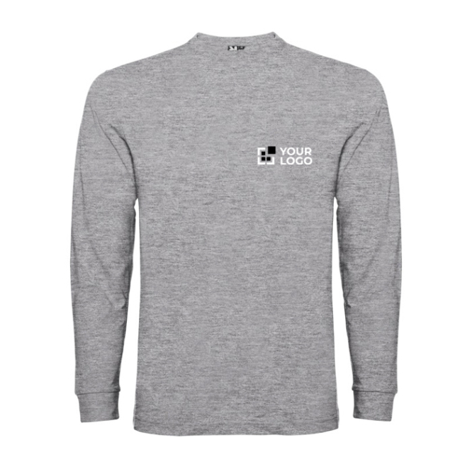 Langärmeliges T-Shirt aus Baumwolle mit Rippbündchen 