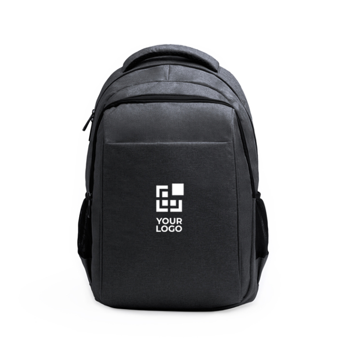 Business Rucksack aus recyceltem Polyester mit Trolleyband für Laptop