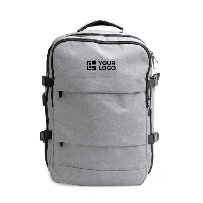 RPET-Rucksack mit USB-Anschluss und Laptopfach für 17,3