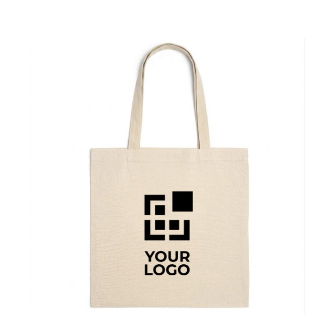 Baumwolltasche natur mit langen verstärkten Henkeln 240 g/m2