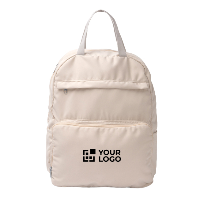 Faltbarer Rucksack Polyester Baumwolle mit Doppelreißverschluss