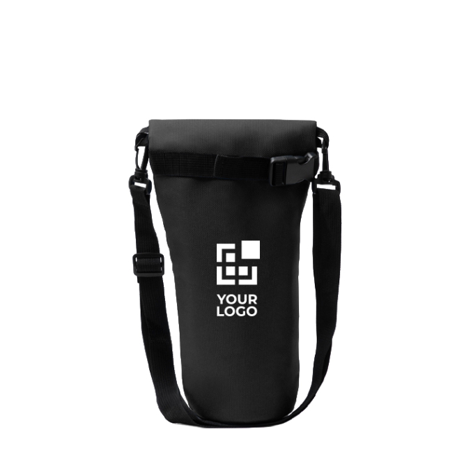 Flaschenkühltasche mit Schultergurt und Reißverschluss 1 L