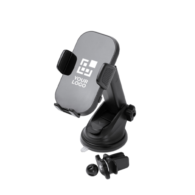 Auto-Smartphone-Halterung mit verstellbarem kabellosem Ladegerät 15 W