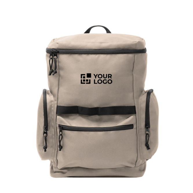 Öko-Reiserucksack mit oberer Öffnung und Fronttasche 12