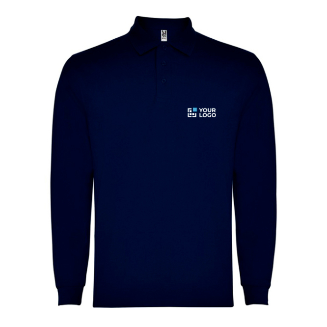Poloshirt aus Polyester, Langarm 220 g/m2 Roly Direct Carpe 